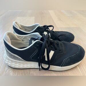 New Balance X-70 Black and White Sneakers